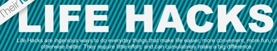 Life hacks, el camino a la felicidad